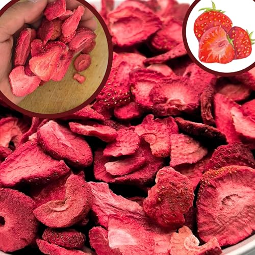 BULK & Tasty. Erdbeeren Gefriergetrocknet 600g Scheiben - Natürliche Getrocknete Erdbeeren Ohne Zusätze 100% Pur - Gefriergetrocknete Früchte Snack - Gefriergetrocknete Erdbeeren Trockenfrüchte BULK & Tasty. Erdbeeren Gefriergetrocknet 600g Scheiben - Natürliche Getrocknete Erdbeeren Ohne Zusätze 100% Pur - Gefriergetrocknete Früchte Snack - Gefriergetrocknete Erdbeeren Trockenfrüchte von BULK & tasty.