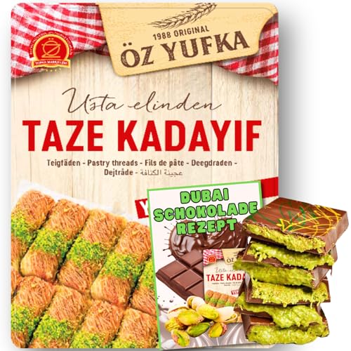 Kadayif Engelshaar Teigfäden für Dubai Schokolade inkl. Rezept für Dubai Schokolade (400g) von BUNDLES FOR YOU