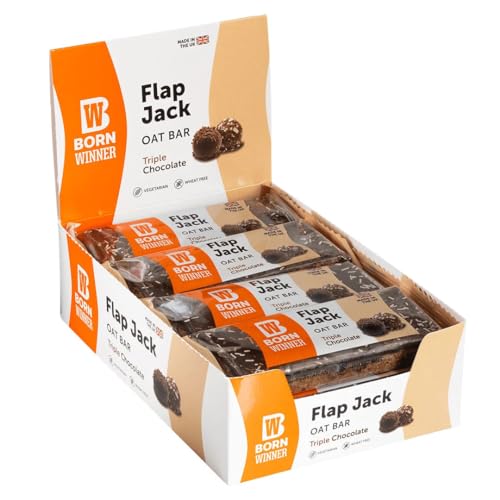 BW Born Winner BornWinner, Vegan Flapjack, ohne Weizen,Dreifache Schokolade 12x100g von Born Winner