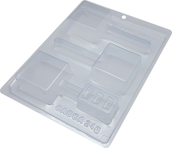 Schokoladen Mould - Cakesicles Quadratisch - 3 teiliges Set Schokoladen Mould - Cakesicles Quadratisch - 3 teiliges Set von BWB EMBALAGENS LTDA