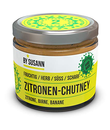 BY SUSANN - 02 ZITRONEN-CHUTNEY im Glas (1 x 150 g), Geschmackserlebnisse mit intensiven und natürlichen Aromen, fruchtig, herb, süß, scharf von BY SUSANN