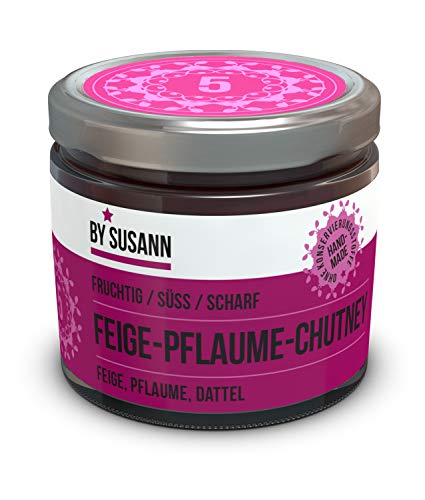 BY SUSANN - 05 FEIGE-PFLAUMEN-CHUTNEY im Glas (1 x 150 g), Geschmackserlebnisse mit intensiven und natürlichen Aromen, fruchtig, süß, scharf von BY SUSANN