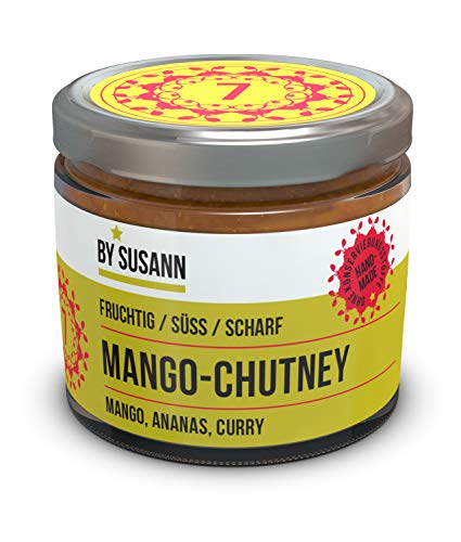 BY SUSANN - 07 MANGO-CHUTNEY im Glas (1 x 150 g), Geschmackserlebnisse mit intensiven und natürlichen Aromen, fruchtig, süß, scharf von BY SUSANN