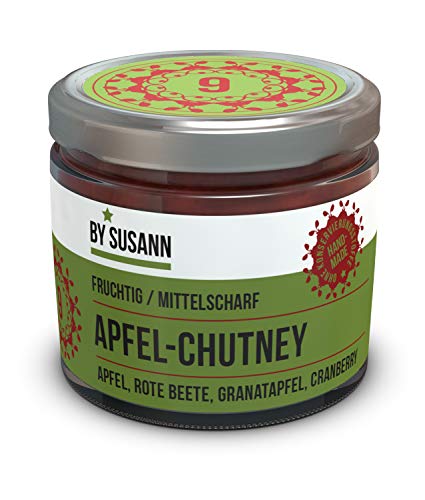 BY SUSANN - 09 APFEL-CHUTNEY im Glas (1 x 150 g), Geschmackserlebnisse mit intensiven und natürlichen Aromen, fruchtig, mittelscharf von BY SUSANN