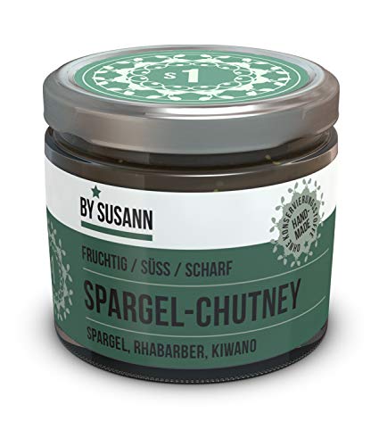 BY SUSANN – S1 SPARGEL-CHUTNEY im Glas (1 x 150 g), Geschmackserlebnisse mit intensiven und natürlichen Aromen, fruchtig, süß, scharf von BY SUSANN