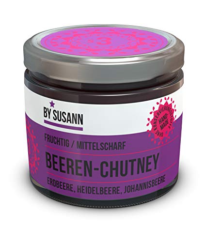 BY SUSANN – S3 BEEREN-CHUTNEY im Glas (1 x 150 g), Geschmackserlebnisse mit intensiven und natürlichen Aromen, fruchtig, mittelscharf von BY SUSANN