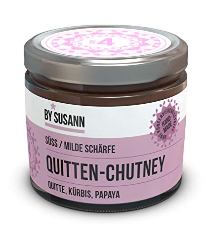 BY SUSANN – S4 QUITTEN-CHUTNEY im Glas (1 x 150 g), Geschmackserlebnisse mit intensiven und natürlichen Aromen, süß, milde Schärfe von BY SUSANN