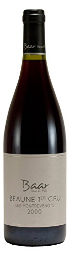 Beaune 1er Cru Les Montrevenots 2000 - Besonders edler & trockener Pinot Noir Rotwein aus Burgund, Frankreich von Baar Père et Fils