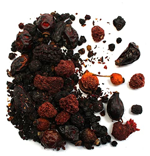 Früchtetee FRUCHT DES WILDEN WALDES | Loser Früchtetee Beerenkönigin | Hagebutten | Hibiskus | Himbeere | schwarze Johannisbeere | Hochwertiger loser Tee 1 kg von BabaFood