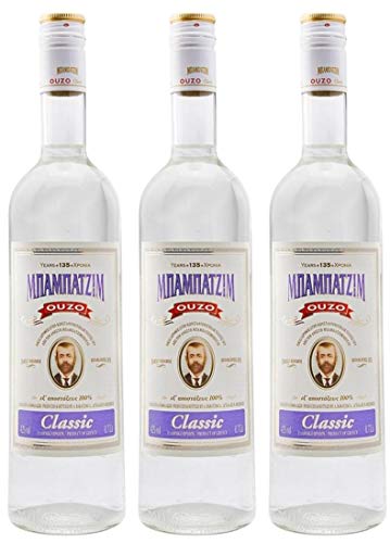 Ouzo Babatzim classic 3x 0,7l | Premium-Ouzo aus Thessaloniki | Seit 1875 | 2-fach destilliert | 42% Vol. | + 20ml Jassas Olivenöl Ouzo Babatzim classic 3x 0,7l | Premium-Ouzo aus Thessaloniki | Seit 1875 | 2-fach destilliert | 42% Vol. | + 20ml Jassas Olivenöl von Babatzim