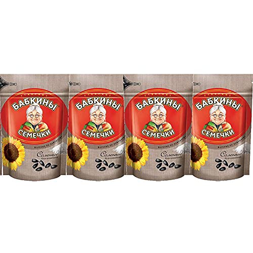 Sonnenblumenkerne Babkiny geröstet gesalzen 4er Pack (4 x 250g) sunflower seeds семечки бабкины von Babkiny