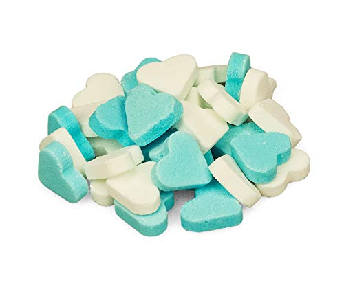 Herzbonbons Blau Weiss 1Kg von Babyparty Sweets