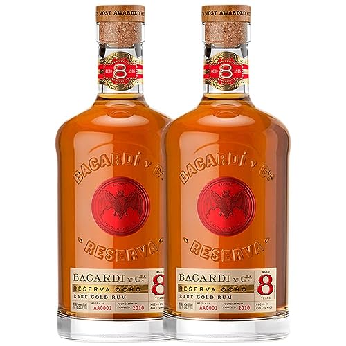 Rum Bacardí Extra Añejo Reserve 8 Jahre 70 cl (Schachtel mit 2 Flaschen von 70 cl) von Bacardí & Company Limited