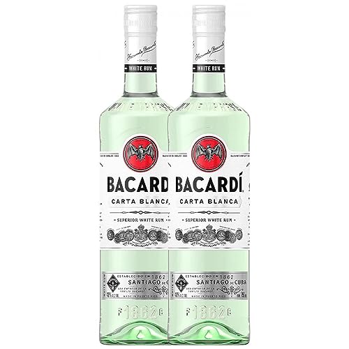Rum Bacardí Superior Rakete Flasche 1 L (Schachtel mit 2 Rakete Flasche von 1 L) von Bacardí & Company Limited