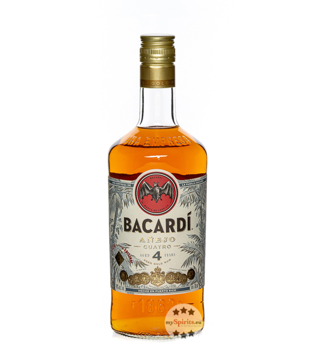 Bacardi Anejo Cuatro Rum (40 % Vol., 0,7 Liter) von Bacardi