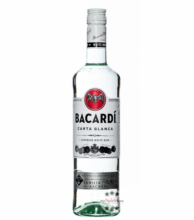 Bacardi Carta Blanca Superior White Rum 0,7l (37,5 % vol., 0,7 Liter) von Bacardi
