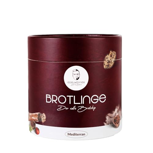 Brotlinge Mediterran der Edelmänner 150g - Brotchips mit Chili Tomaten und Basilikum von Baccili von Baccili