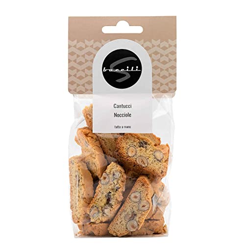 Cantucci Nocciole 250g - Knusprig Doppel gebackene Kekse mit Haselnüssen von Baccili von Baccili