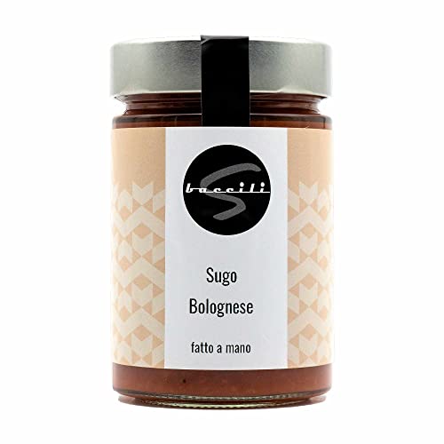 Sugo Bolognese 370g - Vollreife Tomaten und aromatisches Fleisch - Glutenfrei und Laktosefrei von Baccili Sugo Bolognese 370g - Vollreife Tomaten und aromatisches Fleisch - Glutenfrei und Laktosefrei von Baccili von Baccili