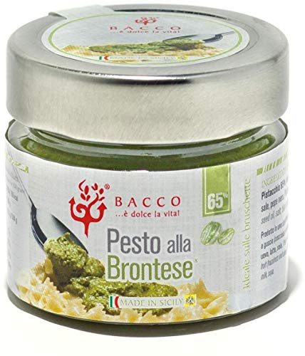 Bacco Pistazienpesto mit 65% Pistazien aus Bronte, 190g. von Bacco