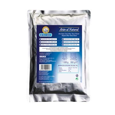 Bachi - Natürlicher Thunfischblock - Glutenfrei - Ideal für Salate - Saucen - 1 Kilogramm Bachi - Natürlicher Thunfischblock - Glutenfrei - Ideal für Salate - Saucen - 1 Kilogramm von Bachi
