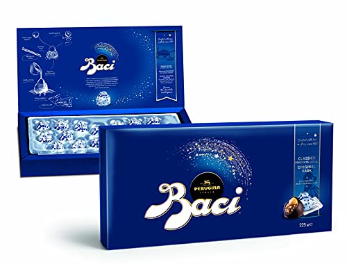 BACI PERUGINA Box 225g Classico Dark FINE Chocolate Truffle with Hazelnuts von Perugina