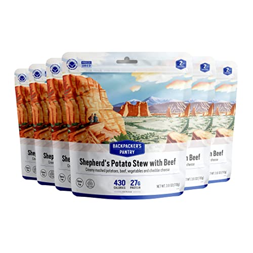 Backpacker's Pantry Shepherd's Potato Stew with Beef - Freeze Dried Backpacking & Camping Food - Notfallfutter - 27 Gramm Protein, glutenfrei - 6 Stück Backpacker's Pantry Shepherd's Potato Stew with Beef - Freeze Dried Backpacking & Camping Food - Notfallfutter - 27 Gramm Protein, glutenfrei - 6 Stück von Backpacker's Pantry