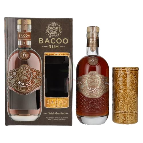 Bacoo 11 Years Old Rum mit Tiki Mug 40,00% 0,70 lt. von Bacoo Rum