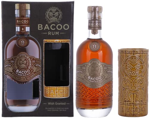 Bacoo 11 Years Old Rum 40% Vol. 0,7l in Geschenkbox mit Tiki Mug Bacoo 11 Years Old Rum 40% Vol. 0,7l in Geschenkbox mit Tiki Mug von Bacoo Rum