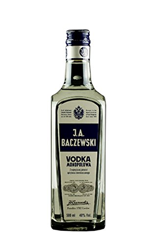 J.A. Baczewski Vodka Monopolowa | 0,5 L | 40% | Polnischer Premiumwodka von Baczewski