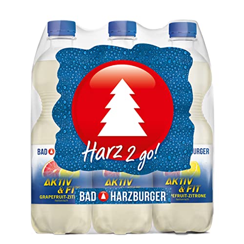 Bad Harzburger Aktiv & Fit Grapefruit-Zitrone (6 x 0,5L) von Bad Harzburger