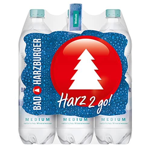 Bad Harzburger Medium Mineralwasser (6 x 1,0L) von Bad Harzburger