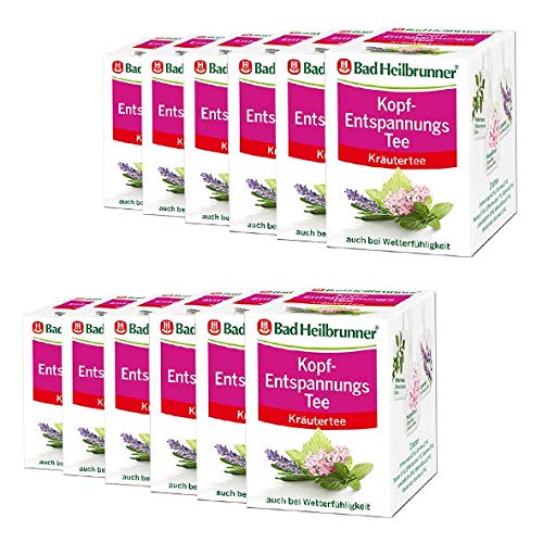 Bad Heilbrunner Kopf-Entspannungs Tee 12er Pack von Bad Heilbrunner