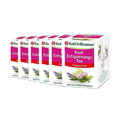 Bad Heilbrunner® Kopf-Entspannungs Tee 6er Pack von Bad Heilbrunner