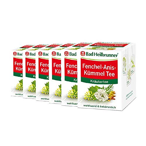 Bad Heilbrunner® Fenchel-Anis-Kümmel Tee 6er Pack von Bad Heilbrunner