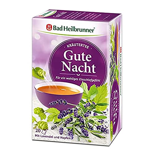 Bad Heilbrunner Gute Nacht Tee im Filterbeutel, 1er Pack (1 x 20 Filterbeutel) von Bad Heilbrunner
