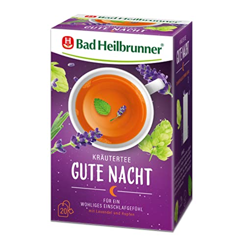 Bad Heilbrunner Gute Nacht Tee im Filterbeutel, 5er Pack (5 x 20 Filterbeutel) von Bad Heilbrunner