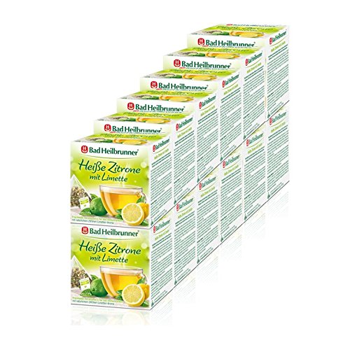 Bad Heilbrunner Heiße Zitrone mit Limette 12er Pack von Bad Heilbrunner