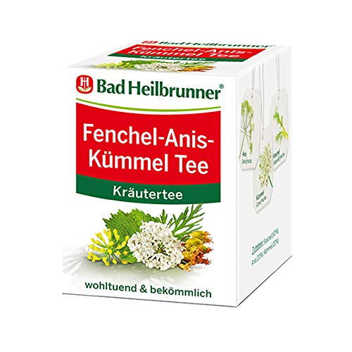 Bad Heilbrunner Tee Fenchel Anis Kümmel Filterbeutel 8 St, 1er Pack von Bad Heilbrunner
