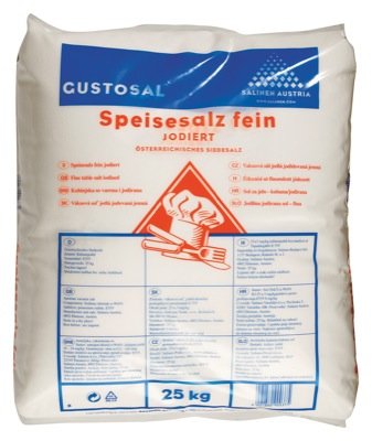Traunseer Speisesalz jodiert 25kg Traunseer Speisesalz jodiert 25kg von BAD ISCHLER SALZZART. HANDGESCHÖPFT.