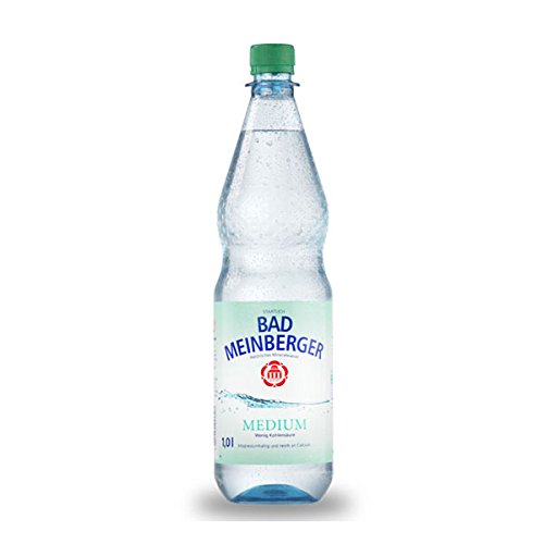 12 Flaschen Bad Meinberger Medium Mineralwasser a 1000ml inc. 1.80€ MEHRWEG Pfand Pet von Bad Meinberger