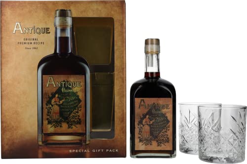 Badel Antique Pelinkovac Liqueur 35% Vol. 0,7l in Geschenkbox mit 2 Gläsern von Badel
