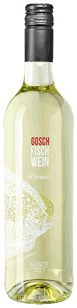 Gosch Fisch Wein Rivaner Weißwein trocken 0,75 l von Badischer Winzerkeller
