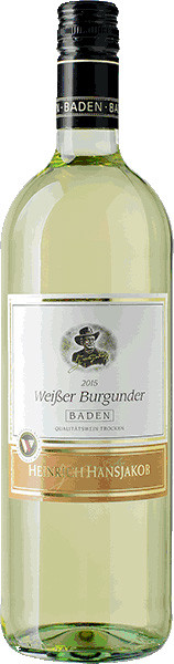 Heinrich Hansjakob Weißer Burgunder Weißwein trocken 1 l von Badischer Winzerkeller
