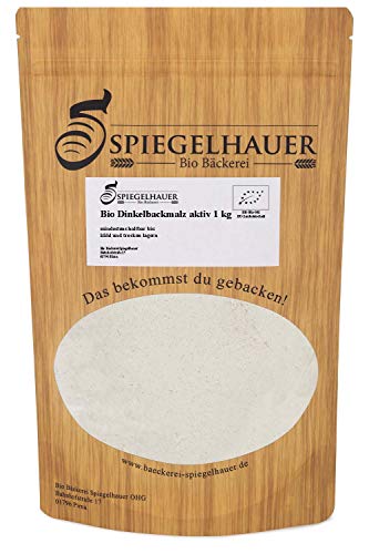 Bäckerei Spiegelhauer Bio Backmalz Dinkel enzymaktiv 1 kg von Bäckerei Spiegelhauer