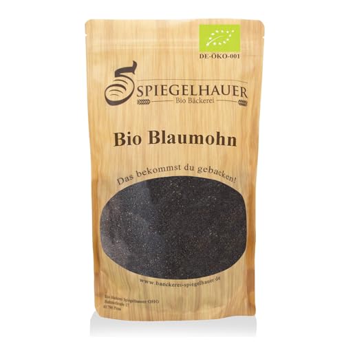 Bäckerei Spiegelhauer Deutscher Bio Blaumohn 1 kg Mohnsamen von Bäckerei Spiegelhauer