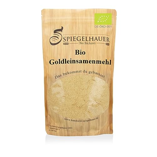 Bäckerei Spiegelhauer Bio Goldleinsamenmehl teilentölt 1kg Gold Leinsamenmehl Goldleinmehl als Mehlersatz von Bäckerei Spiegelhauer