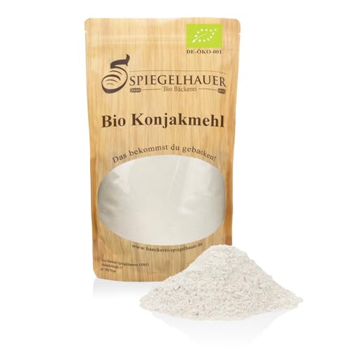 Bäckerei Spiegelhauer Bio Konjakmehl 1 kg Konjakwurzelpulver bio getrocknet und gemahlen von Bäckerei Spiegelhauer