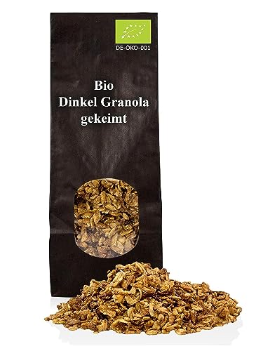 Bäckerei Spiegelhauer Bio gekeimtes Müsli Granola 500 g I gekeimter Dinkel, gekeimtes Bio Müsli, Granola Müsli-Bio I Bio Granola von Bäckerei Spiegelhauer