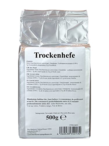 Bäckerei Spiegelhauer Trockenhefe Dry yeast 500g baker quality von Bäckerei Spiegelhauer